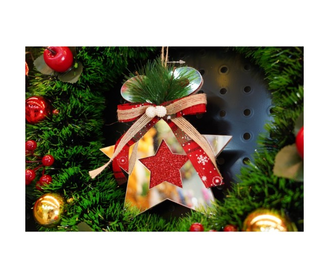 Ornament brad, Flippy, Stea, Argintiu, Lucios, 14*17CM, Acril, Interior/ Exterior Ornament brad, Flippy, Stea, Argintiu, Lucios, 14*17CM, Acril, Interior/ Exterior