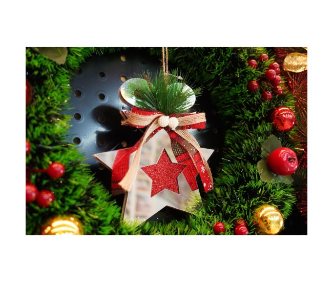 Ornament brad, Flippy, Stea, Argintiu, Lucios, 14*17CM, Acril, Interior/ Exterior Ornament brad, Flippy, Stea, Argintiu, Lucios, 14*17CM, Acril, Interior/ Exterior