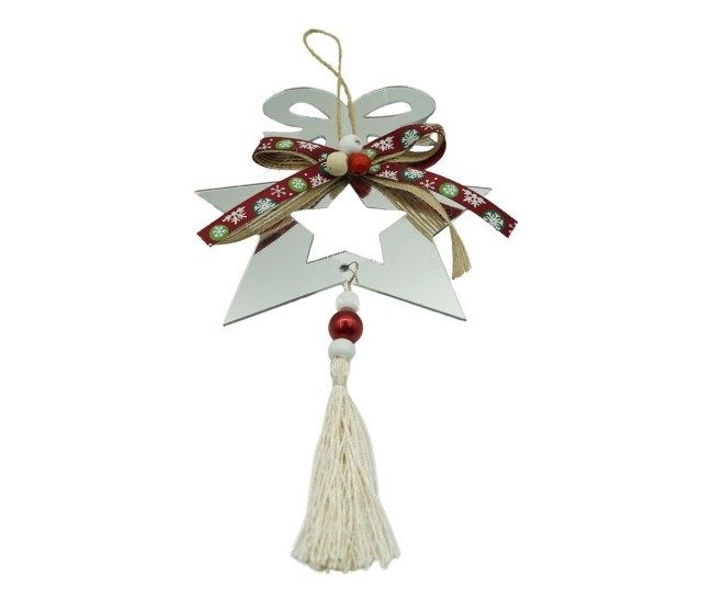 Ornament brad, Flippy, Stea, Argintiu, Lucios, 14*26CM, Acril, Interior/ Exterior Ornament brad, Flippy, Stea, Argintiu, Lucios, 14*26CM, Acril, Interior/ Exterior