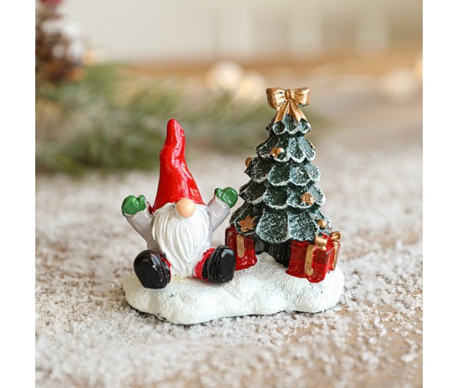 Ornament de Craciun din Rasina pentru Decor, Flippy, Model Mss Craciun cu Brad, Decoratiune de Birou pentru Craciun, 6.5 x 6.5 x 4 cm, Rosu Alb Verde Ornament de Craciun din Rasina pentru Decor, Flippy, Model Mss Craciun cu Brad, Decoratiune de Birou pentru Craciun, 6.5 x 6.5 x 4 cm, Rosu Alb Verde