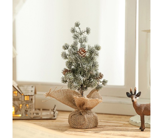 Decoratiune Craciun pentru Masa, Flippy, Ornament de Decor Model Brad de Craciun de Dimensiuni Mici cu Fulgi Albi, pentru Birou si Interior, din Plastic Calitativ 20 cm, Verde Alb Decoratiune Craciun pentru Masa, Flippy, Ornament de Decor Model Brad de Craciun de Dimensiuni Mici cu Fulgi Albi, pentru Birou si Interior, din Plastic Calitativ 20 cm, Verde Alb