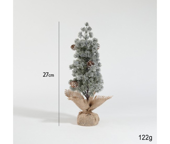 Decoratiune Craciun pentru Masa, Flippy, Ornament de Decor Model Brad de Craciun de Dimensiuni Mici cu Fulgi Albi, pentru Birou si Interior, din Plastic Calitativ 27 cm, Verde Alb Decoratiune Craciun pentru Masa, Flippy, Ornament de Decor Model Brad de Craciun de Dimensiuni Mici cu Fulgi Albi, pentru Birou si Interior, din Plastic Calitativ 27 cm, Verde Alb