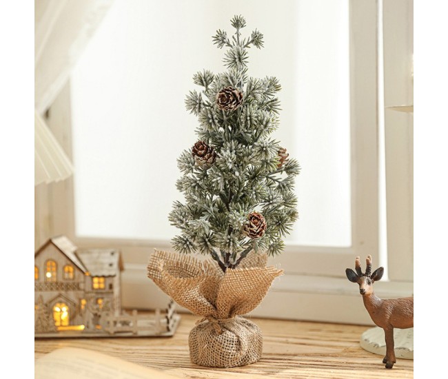 Decoratiune Craciun pentru Masa, Flippy, Ornament de Decor Model Brad de Craciun de Dimensiuni Mici cu Fulgi Albi, pentru Birou si Interior, din Plastic Calitativ 27 cm, Verde Alb Decoratiune Craciun pentru Masa, Flippy, Ornament de Decor Model Brad de Craciun de Dimensiuni Mici cu Fulgi Albi, pentru Birou si Interior, din Plastic Calitativ 27 cm, Verde Alb