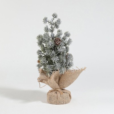 Decoratiune Craciun pentru Masa, Flippy, Ornament de Decor Model Brad de Craciun de Dimensiuni Mici cu Fulgi Albi, pentru Birou si Interior, din Plastic Calitativ 20 cm, Verde Alb Decoratiune Craciun pentru Masa, Flippy, Ornament de Decor Model Brad de Craciun de Dimensiuni Mici cu Fulgi Albi, pentru Birou si Interior, din Plastic Calitativ 20 cm, Verde Alb