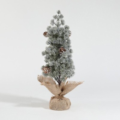 Decoratiune Craciun pentru Masa, Flippy, Ornament de Decor Model Brad de Craciun de Dimensiuni Mici cu Fulgi Albi, pentru Birou si Interior, din Plastic Calitativ 27 cm, Verde Alb Decoratiune Craciun pentru Masa, Flippy, Ornament de Decor Model Brad de Craciun de Dimensiuni Mici cu Fulgi Albi, pentru Birou si Interior, din Plastic Calitativ 27 cm, Verde Alb