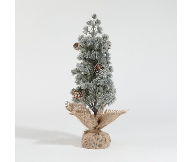 Decoratiune Craciun pentru Masa, Flippy, Ornament de Decor Model Brad de Craciun de Dimensiuni Mici cu Fulgi Albi, pentru Birou si Interior, din Plastic Calitativ 27 cm, Verde Alb Decoratiune Craciun pentru Masa, Flippy, Ornament de Decor Model Brad de Craciun de Dimensiuni Mici cu Fulgi Albi, pentru Birou si Interior, din Plastic Calitativ 27 cm, Verde Alb