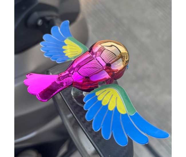 Ornament Decorativ Auto, Flippy, Model Pasare Zburatoare pentru Moto/Auto, din plastic Rezistent, 14.5 x 8 x 5, Mov/Multicolor Ornament Decorativ Auto, Flippy, Model Pasare Zburatoare pentru Moto/Auto, din plastic Rezistent, 14.5 x 8 x 5, Mov/Multicolor