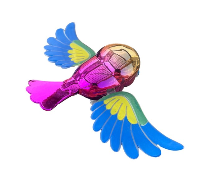 Ornament Decorativ Auto, Flippy, Model Pasare Zburatoare pentru Moto/Auto, din plastic Rezistent, 14.5 x 8 x 5, Mov/Multicolor Ornament Decorativ Auto, Flippy, Model Pasare Zburatoare pentru Moto/Auto, din plastic Rezistent, 14.5 x 8 x 5, Mov/Multicolor