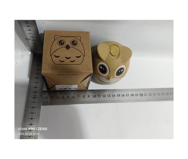 Suport pentru Scobitori, Flippy, Model Bufnita, Multifunctional, 8.3x7.8 cm, Portocaliu