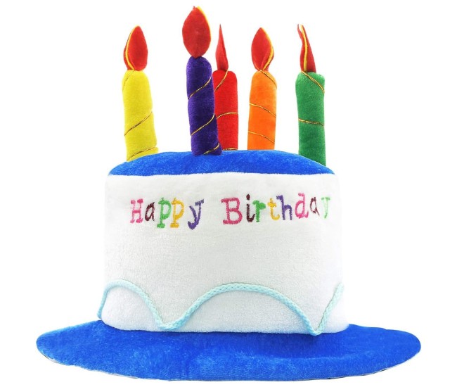 Palarie Happy Birthday, Flippy, Accesoriu pentru Petrecere, Model Tort, Tematica Aniversare, 60x60x55 cm, Albastru Palarie Happy Birthday, Flippy, Accesoriu pentru Petrecere, Model Tort, Tematica Aniversare, 60x60x55 cm, Albastru