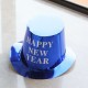 Palarie Happy New Year pentru Revelion, Flippy, Palarie Festiva de Anul Nou, Palarie Magica din Hartie, 29 x 25 x 15.5 cm Colorata Sclipitor Albastru Palarie Happy New Year pentru Revelion, Flippy, Palarie Festiva de Anul Nou, Palarie Magica din Hartie, 29 x 25 x 15.5 cm Colorata Sclipitor Albastru