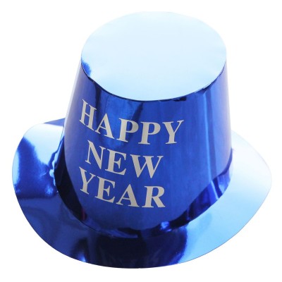 Palarie Happy New Year pentru Revelion, Flippy, Palarie Festiva de Anul Nou, Palarie Magica din Hartie, 29 x 25 x 15.5 cm Colorata Sclipitor Albastru Palarie Happy New Year pentru Revelion, Flippy, Palarie Festiva de Anul Nou, Palarie Magica din Hartie, 29 x 25 x 15.5 cm Colorata Sclipitor Albastru
