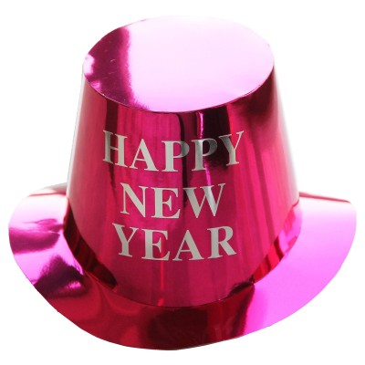Palarie Happy New Year pentru Revelion, Flippy, Palarie Festiva de Anul Nou, Palarie Magica din Hartie, 29 x 25 x 15.5 cm, Colorata Sclipitor Roz Palarie Happy New Year pentru Revelion, Flippy, Palarie Festiva de Anul Nou, Palarie Magica din Hartie, 29 x 25 x 15.5 cm, Colorata Sclipitor Roz