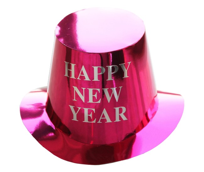 Palarie Happy New Year pentru Revelion, Flippy, Palarie Festiva de Anul Nou, Palarie Magica din Hartie, 29 x 25 x 15.5 cm, Colorata Sclipitor Roz Palarie Happy New Year pentru Revelion, Flippy, Palarie Festiva de Anul Nou, Palarie Magica din Hartie, 29 x 25 x 15.5 cm, Colorata Sclipitor Roz
