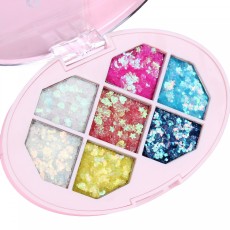 Paleta cu Glitter, Flippy, Varianta 1, 7 Nuante, Pentru Corp si Par, 50 g, Rezistent la Apa, 9.8 x 6.8 cm, Multicolor Paleta cu Glitter, Flippy, Varianta 1, 7 Nuante, Pentru Corp si Par, 50 g, Rezistent la Apa, 9.8 x 6.8 cm, Multicolor