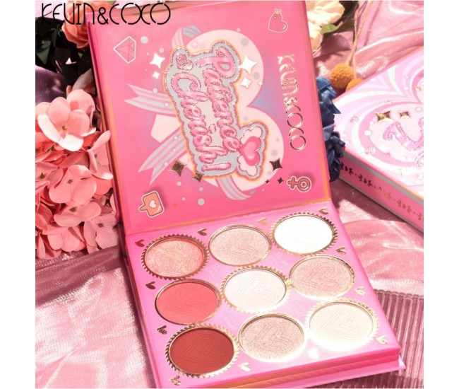 Paleta de Farduri Kevin&Coco, 59 culori, Stil Carte, 3 Straturi, Pudra Compacta, Clasic, Fara Sulfati, 14 x 14 cm, 80 g, multicolor Paleta de Farduri Kevin&Coco, 59 culori, Stil Carte, 3 Straturi, Pudra Compacta, Clasic, Fara Sulfati, 14 x 14 cm, 80 g, multicolor