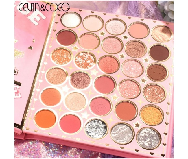 Paleta de Farduri Kevin&Coco, 72 culori, Stil Carte, 3 Straturi, Pudra Compacta, Clasic, Fara Sulfati, 14 x 14 cm, 90 g, multicolor Paleta de Farduri Kevin&Coco, 72 culori, Stil Carte, 3 Straturi, Pudra Compacta, Clasic, Fara Sulfati, 14 x 14 cm, 90 g, multicolor