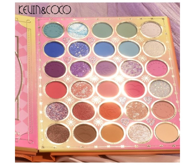 Paleta de Farduri Kevin&Coco, 72 culori, Stil Carte, 3 Straturi, Pudra Compacta, Clasic, Fara Sulfati, 14 x 14 cm, 80 g, multicolor Paleta de Farduri Kevin&Coco, 72 culori, Stil Carte, 3 Straturi, Pudra Compacta, Clasic, Fara Sulfati, 14 x 14 cm, 80 g, multicolor