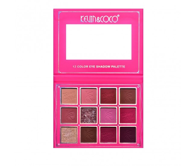 Paleta de Machiaj, KEVIN & COCO, Stay Wild. Fard de Pleoape, 12 culori, 13.6 x 10.4 x 0.9 cm Paleta de Machiaj, KEVIN & COCO, Stay Wild. Fard de Pleoape, 12 culori, 13.6 x 10.4 x 0.9 cm