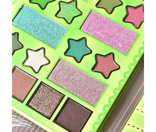 Paleta de Machiaj, KEVIN&COCO, 20 Culori Green Girl, Fard de Pleoape si Blush, Verde Paleta de Machiaj, KEVIN&COCO, 20 Culori Green Girl, Fard de Pleoape si Blush, Verde