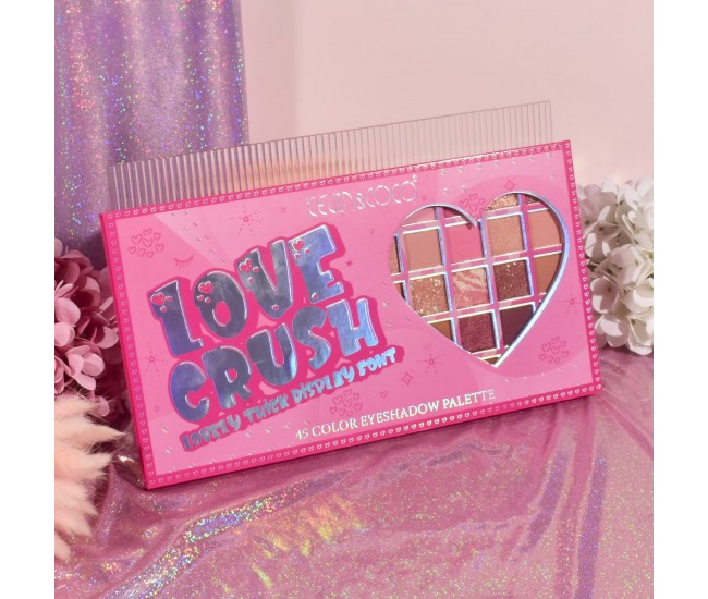 Palete de Machiaj, KEVIN & COCO, Love Crush, Fard de Pleoape, 45 culori, 30.3 x 16.5 cm Palete de Machiaj, KEVIN & COCO, Love Crush, Fard de Pleoape, 45 culori, 30.3 x 16.5 cm