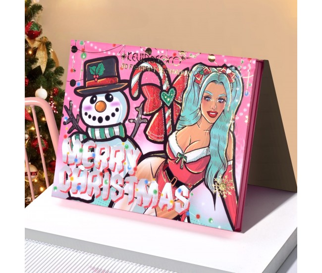 Trusa de Machiaj, KEVIN & COCO, Snowy Christmas, 70 culori, 22.5 x 17 x 2 cm Trusa de Machiaj, KEVIN & COCO, Snowy Christmas, 70 culori, 22.5 x 17 x 2 cm