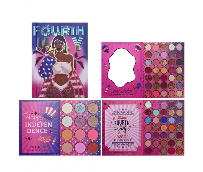 Trusa de Machiaj, KEVIN & COCO, Cool Girl Book, 82 culori, 16 x 21.5 x 2.5 cm Trusa de Machiaj, KEVIN & COCO, Cool Girl Book, 82 culori, 16 x 21.5 x 2.5 cm