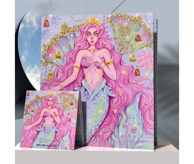 Trusa de Machiaj, KEVIN & COCO, Mermaids, 86 culori, 23.5 x 25 x 2.1 cm Trusa de Machiaj, KEVIN & COCO, Mermaids, 86 culori, 23.5 x 25 x 2.1 cm