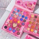 Trusa de Machiaj, KEVIN & COCO, Mean Girl Rose, Fard de Pleoape, Iluminator, Blush Cremos, 97 culori, 21 x 15.7 x 2.4 cm Trusa de Machiaj, KEVIN & COCO, Mean Girl Rose, Fard de Pleoape, Iluminator, Blush Cremos, 97 culori, 21 x 15.7 x 2.4 cm