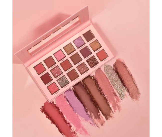 Paleta de Machiaj, Lofshe, 18 Farduri de Pleoape, Mate si Sidefate, Multicolor