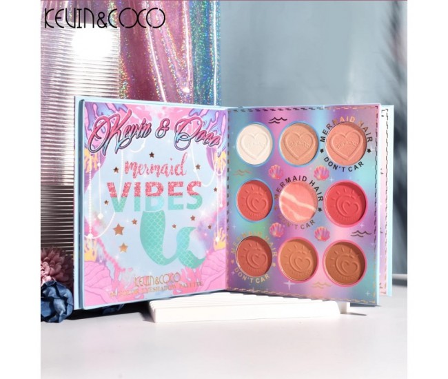 Paleta farduri Kevin&Coco, 69 nuante, blush, iluminator, conturing, deschidere tip carte, 18.6 x 16.5 cm, 97 g, multicolor Paleta farduri Kevin&Coco, 69 nuante, blush, iluminator, conturing, deschidere tip carte, 18.6 x 16.5 cm, 97 g, multicolor