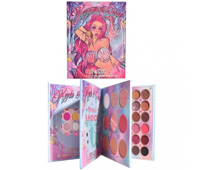 Paleta farduri Kevin&Coco, 69 nuante, blush, iluminator, conturing, deschidere tip carte, 18.6 x 16.5 cm, 97 g, multicolor Paleta farduri Kevin&Coco, 69 nuante, blush, iluminator, conturing, deschidere tip carte, 18.6 x 16.5 cm, 97 g, multicolor