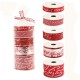Panglica Decorativa cu Tematica de Craciun, Flippy, Set din 4 bucat + 1 Rulon Ata Rosie Alba, Panglica pentru Cadou de Craciun Brad si Decor, 2 M per bucata, Model Acadele, Rosu Panglica Decorativa cu Tematica de Craciun, Flippy, Set din 4 bucat + 1 Rulon Ata Rosie Alba, Panglica pentru Cadou de Craciun Brad si Decor, 2 M per bucata, Model Acadele, Rosu