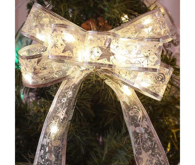 Panglică LED de Crăciun Flippy Aurie, lungime 2 m , 20 LED-uri, Alb rece