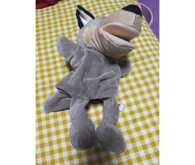 Papusa de Mana pentru Teatru de Papusi, Flippy, din Plus, 25 x 10 x 8 cm, Model Lup, Bej Papusa de Mana pentru Teatru de Papusi, Flippy, din Plus, 25 x 10 x 8 cm, Model Lup, Bej