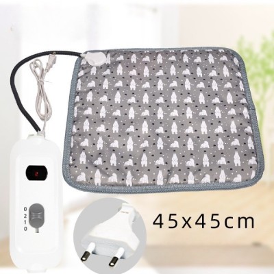 Patura electrica pentru animale de companie, perna pentru caini, 45 x 45 cm, 25W, 2 trepte de reglaj perna pentru pisici, anti-alunecare, Gri Patura electrica pentru animale de companie, perna pentru caini, 45 x 45 cm, 25W, 2 trepte de reglaj perna pentru pisici, anti-alunecare, Gri