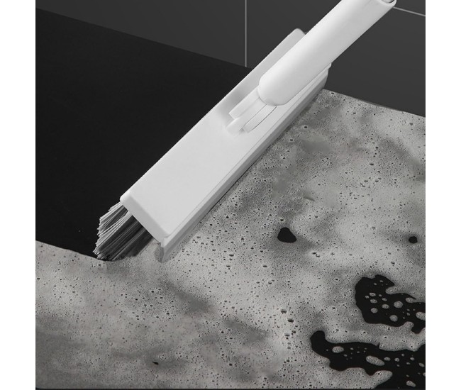 Perie de Curatare pentru Podele si Rosturi, Flippy, Lungime Maner 105 cm, Capat Pivotant 180 Grade, Peri din PP, Otel si Plastic, Cleste pentru Scame si Par Inclus, Alb Perie de Curatare pentru Podele si Rosturi, Flippy, Lungime Maner 105 cm, Capat Pivotant 180 Grade, Peri din PP, Otel si Plastic, Cleste pentru Scame si Par Inclus, Alb