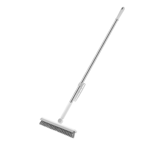 Perie de Curatare pentru Podele si Rosturi, Flippy, Lungime Maner 105 cm, Capat Pivotant 180 Grade, Peri din PP, Otel si Plastic, Cleste pentru Scame si Par Inclus, Alb Perie de Curatare pentru Podele si Rosturi, Flippy, Lungime Maner 105 cm, Capat Pivotant 180 Grade, Peri din PP, Otel si Plastic, Cleste pentru Scame si Par Inclus, Alb