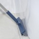 Perie de Curatare pentru Podele si Rosturi, Flippy, Lungime Maner 105 cm, Capat Pivotant 180 Grade, Peri din PP, Otel si Plastic, Cleste pentru Scame si Par Inclus, Albastru