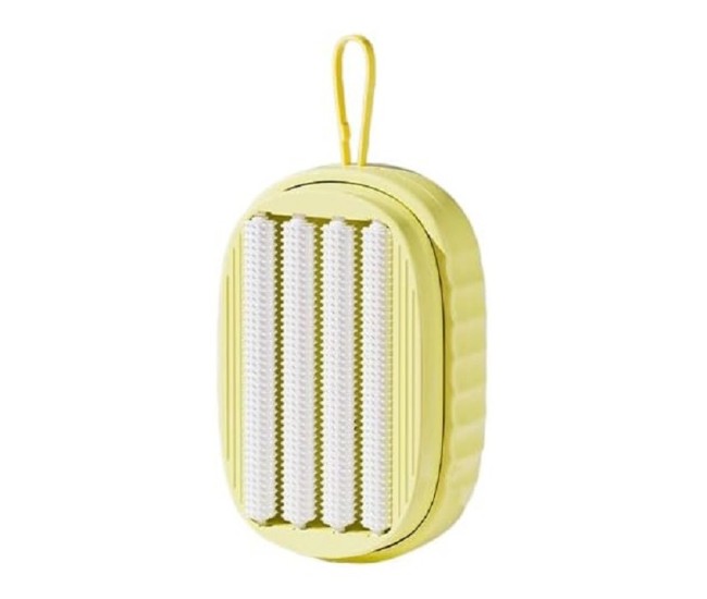 Perie de Spalat Haine, Flippy, cu Dispenser pentru Detergent, 4 Perii de Curatare, din ABS + PS, Galben Perie de Spalat Haine, Flippy, cu Dispenser pentru Detergent, 4 Perii de Curatare, din ABS + PS, Galben