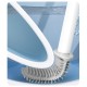 Perie de Toaleta, Flippy, cu Recipient pentru Lichid, perie din TPR, Montare fara Perfoare, 12 x 6.5 x 40 cm, Alb Perie de Toaleta, Flippy, cu Recipient pentru Lichid, perie din TPR, Montare fara Perfoare, 12 x 6.5 x 40 cm, Alb