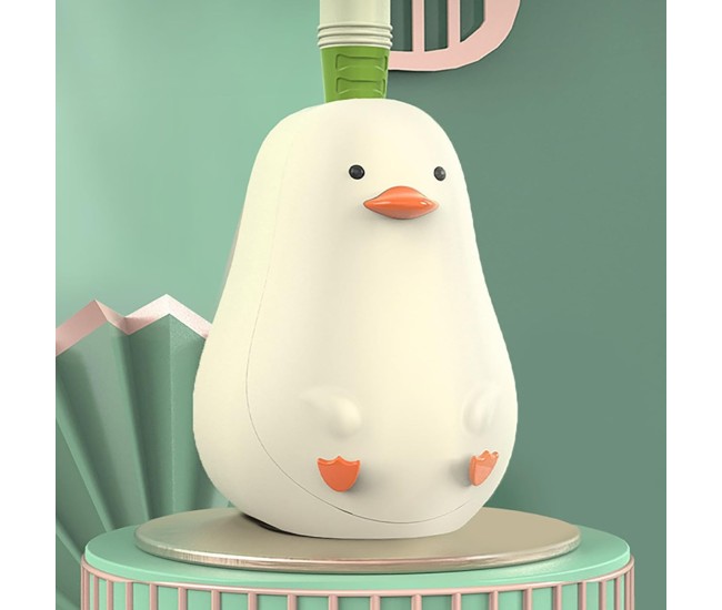 Perie de Toaleta, Flippy, cu Suport de Perete, Recipient Detergent, 2 Tipuri de Perii, Model Rata, Verde