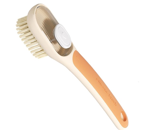 Perie Multifunctionala 2 in 1, Flippy, Perie Densa/Perie din Piele de Caprioara, cu Recipient Lichid, Maner Lung, 20.1x 4.3 x 5 cm, Portocaliu Perie Multifunctionala 2 in 1, Flippy, Perie Densa/Perie din Piele de Caprioara, cu Recipient Lichid, Maner Lung, 20.1x 4.3 x 5 cm, Portocaliu