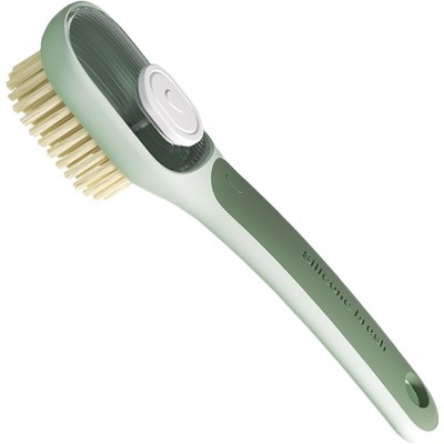 Perie Multifunctionala 2 in 1, Flippy, Perie Densa/Perie din Piele de Caprioara, cu Recipient Lichid, Maner Lung, 20.1x 4.3 x 5 cm, Verde Perie Multifunctionala 2 in 1, Flippy, Perie Densa/Perie din Piele de Caprioara, cu Recipient Lichid, Maner Lung, 20.1x 4.3 x 5 cm, Verde