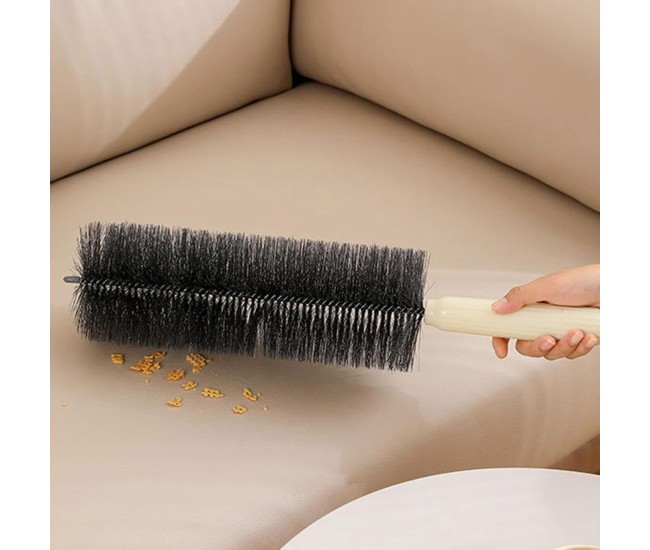 Perie Multifunctionala 2in1, Flippy, de Curatare a Prafului, 38 x 11 cm, Perie si Burete, Crem