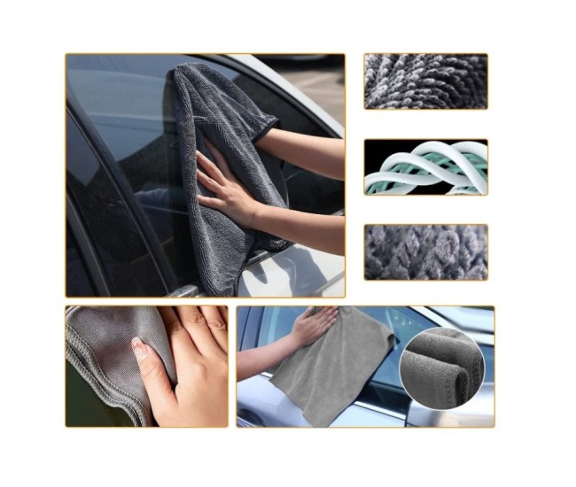 Set 9 Piese pentru Spalat Auto, Flippy, din Plastic si Microfibra, Perii si Lavete, Model A, Gri Set 9 Piese pentru Spalat Auto, Flippy, din Plastic si Microfibra, Perii si Lavete, Model A, Gri