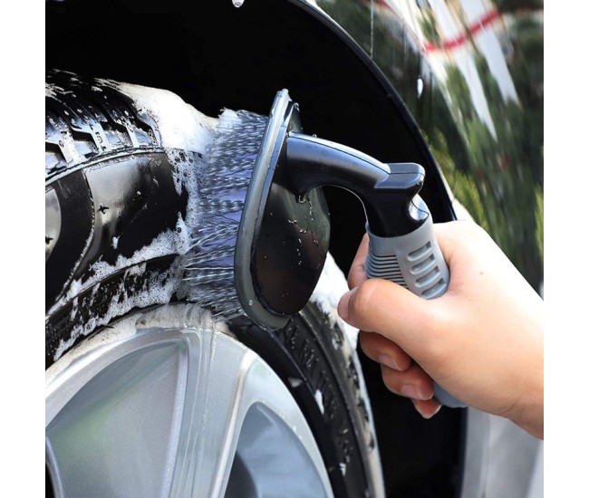 Set 9 Piese pentru Spalat Auto, Flippy, din Plastic si Microfibra, Perii si Lavete, Model A, Gri Set 9 Piese pentru Spalat Auto, Flippy, din Plastic si Microfibra, Perii si Lavete, Model A, Gri