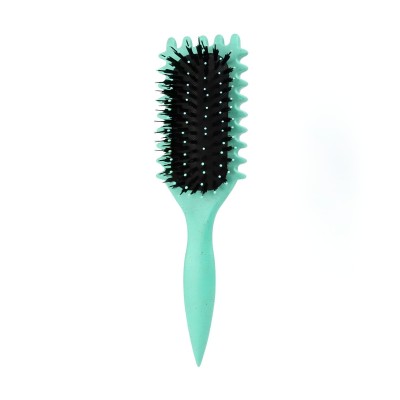 Perie Profesionala pentru Par, Flippy, Perie pentru Definirea Buclelor pentru Par Cret, Multifunctionala, 24.5 x 7 x 4.3 cm, Verde