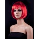 Peruca Cosplay, Flippy, Tunsoare Bob cu Breton, pentru Carnaval, Halloween, Petreceri Tematice, din PET, Marime Universala, Rosu
