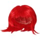 Peruca Cosplay, Flippy, Tunsoare Bob cu Breton, pentru Carnaval, Halloween, Petreceri Tematice, din PET, Marime Universala, Rosu